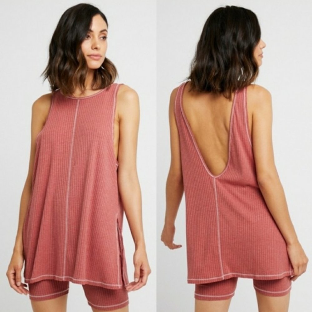 NWT FREE PEOPLE Take Two Bike Short Set S